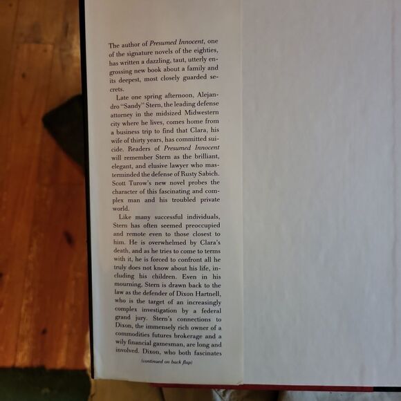 THE BURDEN OF PROOF BY: SCOTT TUROW, AUTHOR OF PRESUMED INNOCENT! EUC!!! LIKE NE - Picture 4 of 6